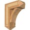 Ekena Millwork Thorton Arts and Crafts Rough Sawn Bracket w/ Offset Brace, Western Red Cedar, 8"W x 20"D x 24"H BKT0806X20X24THR03RWR - alternate 1